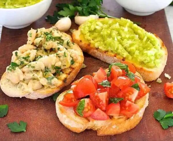 TRIO OF BRUSCHETTA